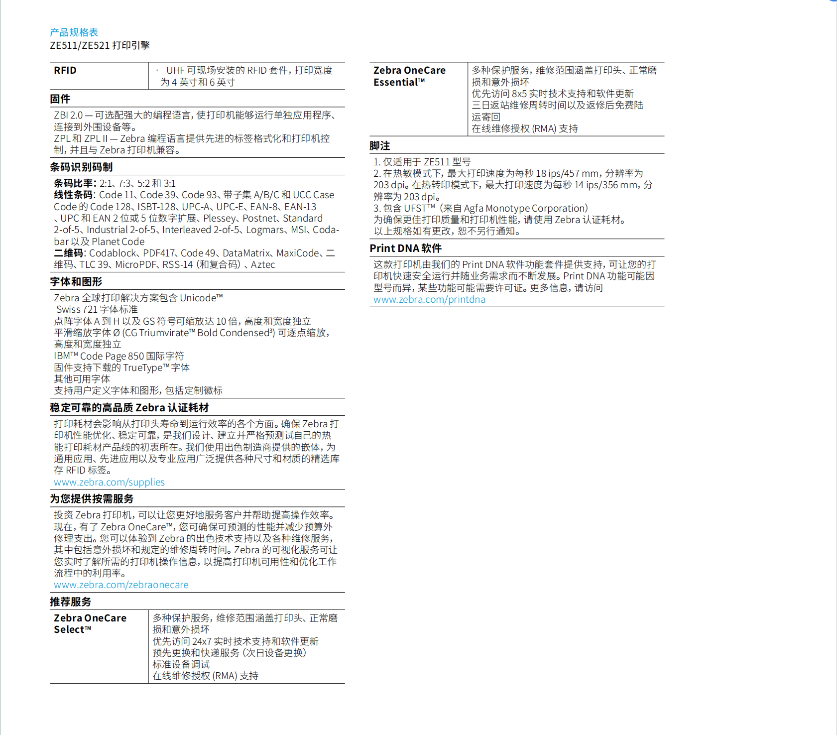 ZEBRA斑馬ZE521/511RFID工業(yè)打印引擎6英寸左右手300DPI自動打印貼標(biāo)機(jī)